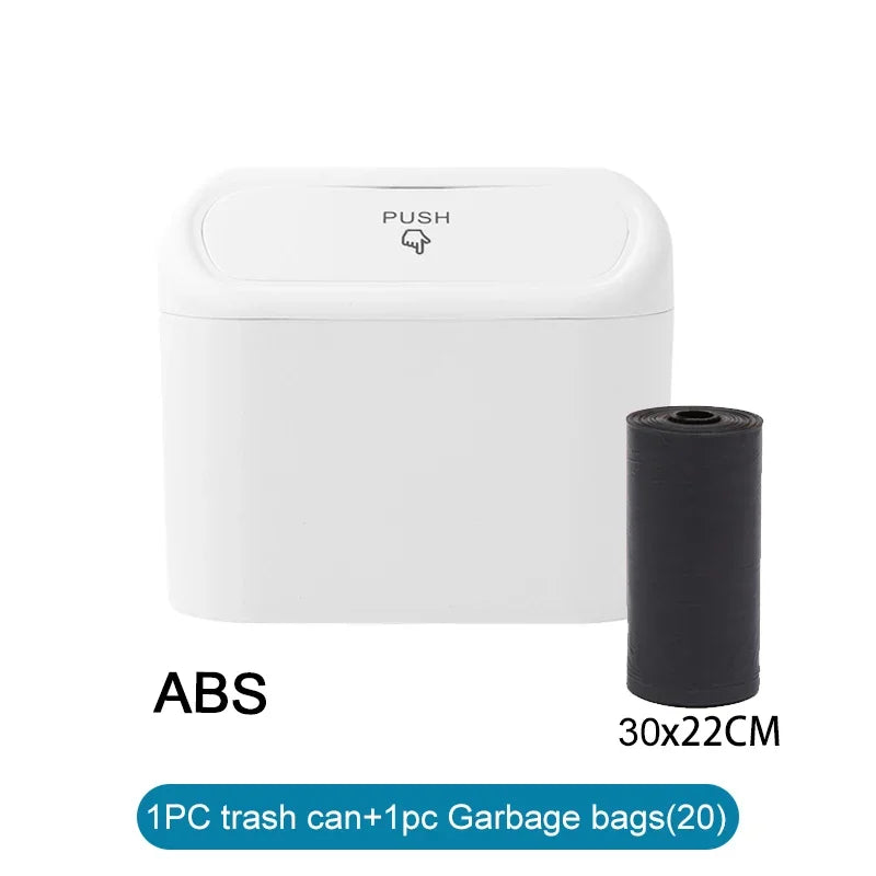 Car Trash Can (with Lid) Contains 60 (300) Garbage Bags, Small Car Trash