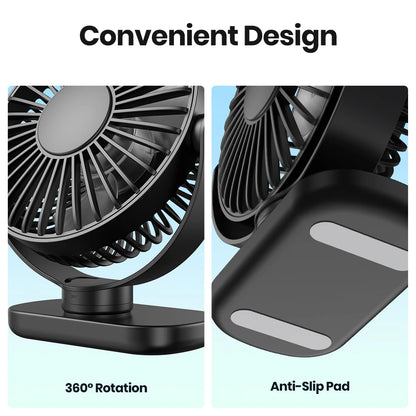 TOPK K60C 5000mAh Portable Mini Fan