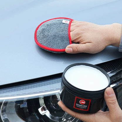 AUTOBIGHT 2/5/10 Pcs Car Waxing Sponge Polish Applicator Pads 5 Inch Fiber