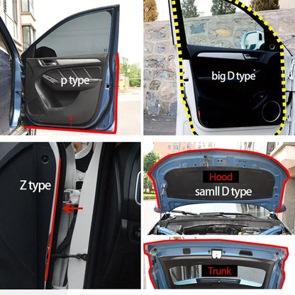 Car Door Rubber Seal Strip for Noise and Weather Protection