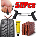 5-50Pcs Car Tire Repair Tool Kit with Rubber Strip Tubeless Tyre Puncture