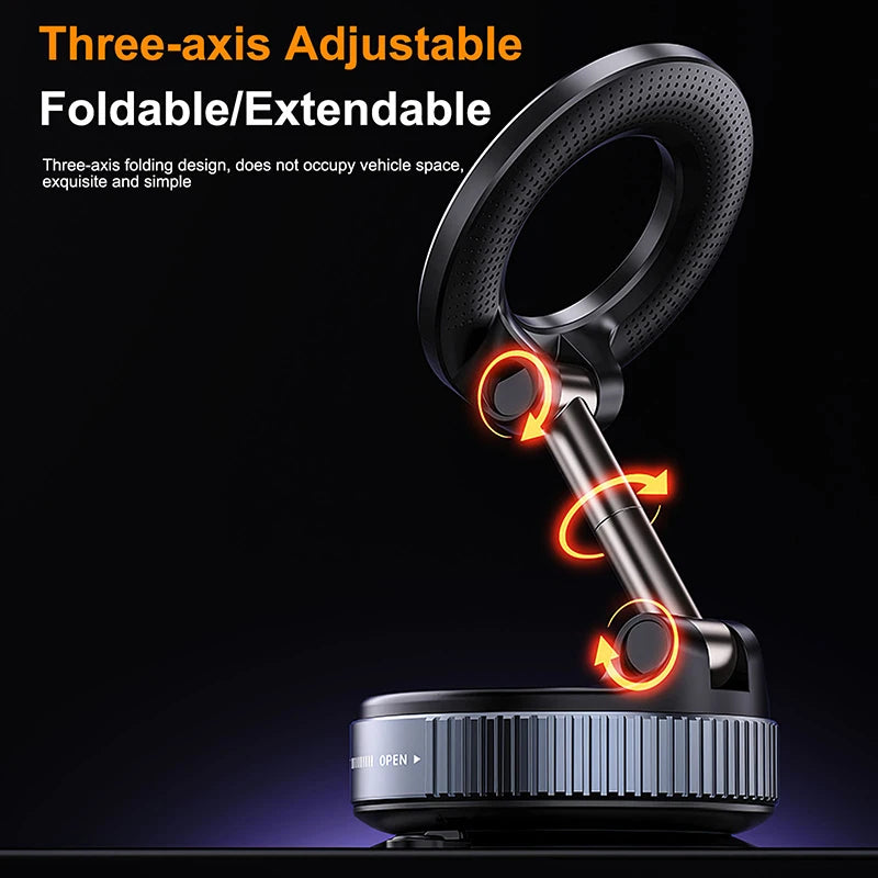 Magnetic Suction Cup 360° Car Phone Holder