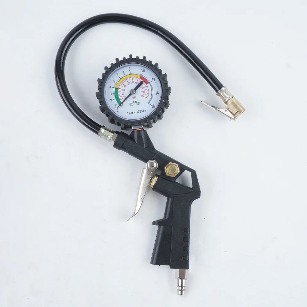 EU Interface Tire Pressure Gauge For Car Motorcycle SUV Inflator Pumps Tire