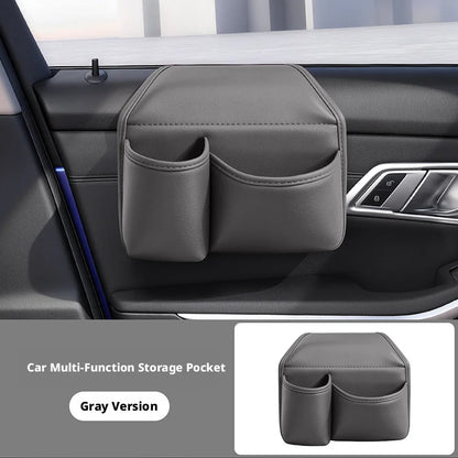 SEAMETAL Car Door Cup Holder Organizer Leather Waterproof Drink Holder