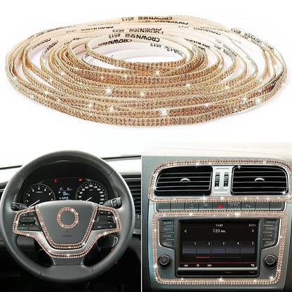 Car Stickers Auto Crystal Artificial Diamond Girls Car Auto Interior Cover