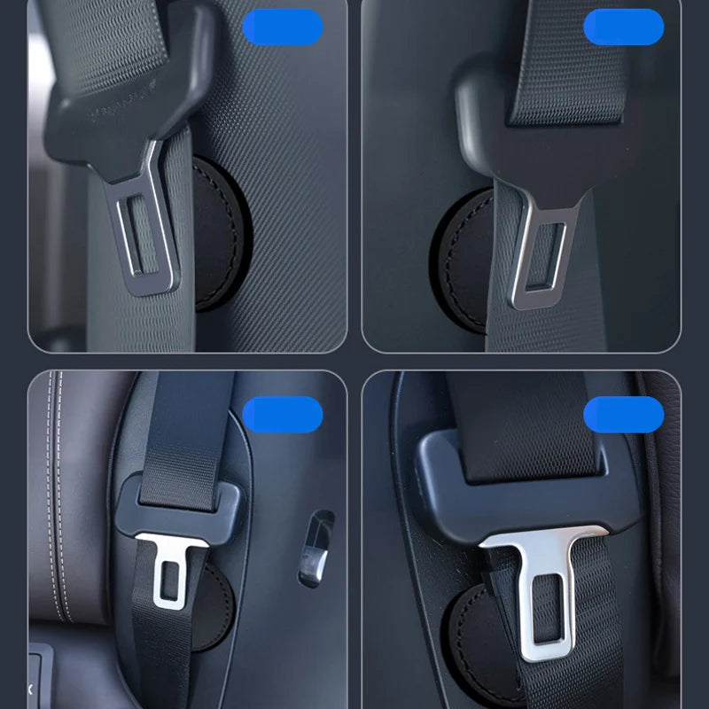 Magnetic Car Seat Belt Holder PU Leather SeatBelt Non-slip Spacing Limiter