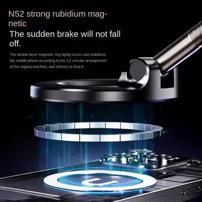 Magnetic Car Phone Holder 360 Degree Rotation Vacuum Adsorption Strong