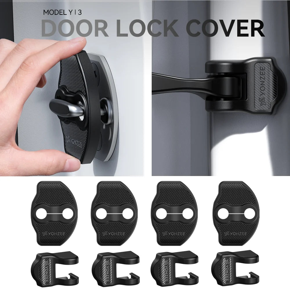 YZ For Tesla Model 3 Y YL Highland Juniper Car Door Lock Cover Protection