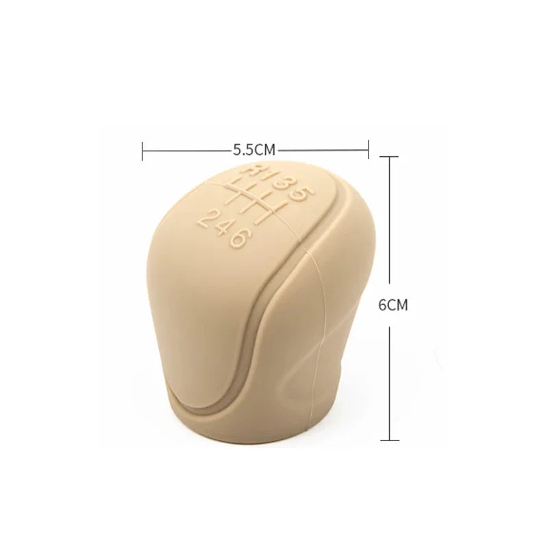 Manual 5 / 6 Speed Car Silicone Gear Shift Knob Cover Gear Shift Non-Slip