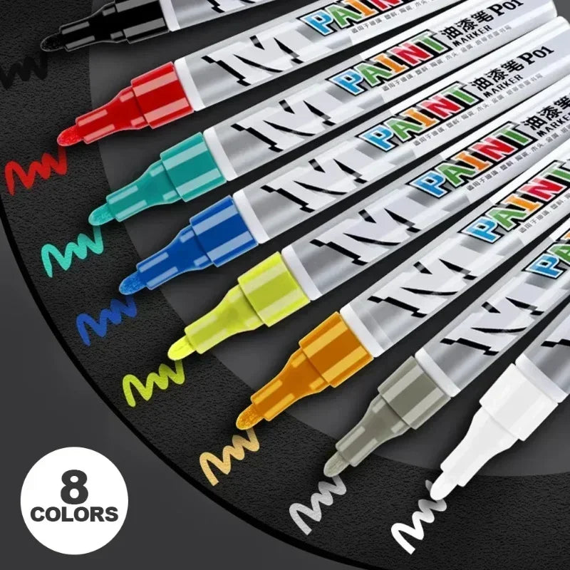Car Paint Scratches Repair Brush Pen Waterproof Water Paint Marker Pen Car