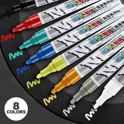 Car Paint Scratches Repair Brush Pen Waterproof Water Paint Marker Pen Car