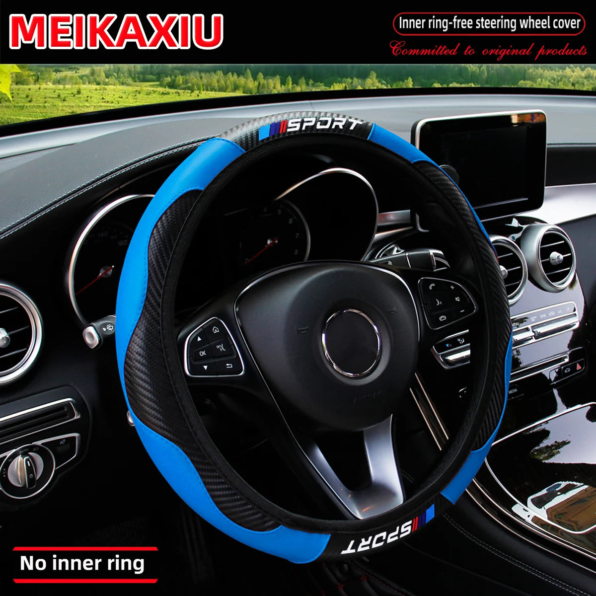 All-Season SPORT Carbon Fiber Steering Wheel Cover (without inner ring) is