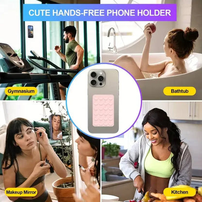 Silicone Suction Phone Holder Mat Multifunctional Cup Wall Stand Square