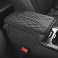 1pc Car Armrest Pad with Storage Bag PU Leather Car Elbow Pad Car Center