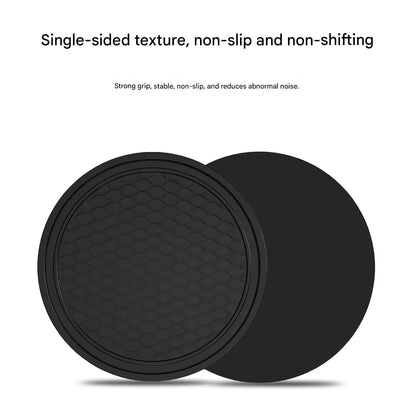Car Cup Holder Anti-Slip Silicone Insert Coaster Mat Car Black Fit For Most
