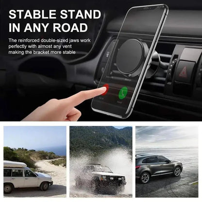 Magnetic Phone Holder Car Mount With Car Air Vent Clip Cellphone Mount