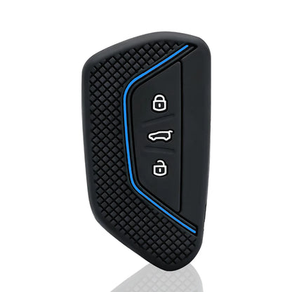 Silicone Car Key Fob Chain Case Cover For Vw Golf 8 Id.3 Id.4 Id.7 Id.buzz
