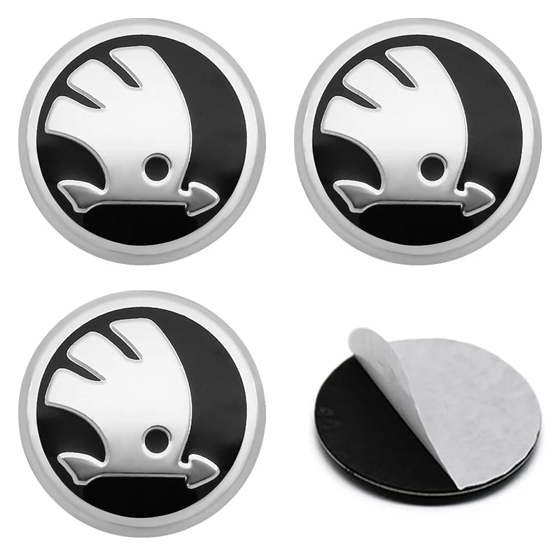 4Pcs 56mm 60mm Car Wheel Center Hub Caps Badge Rim Cover Emblem For Skoda