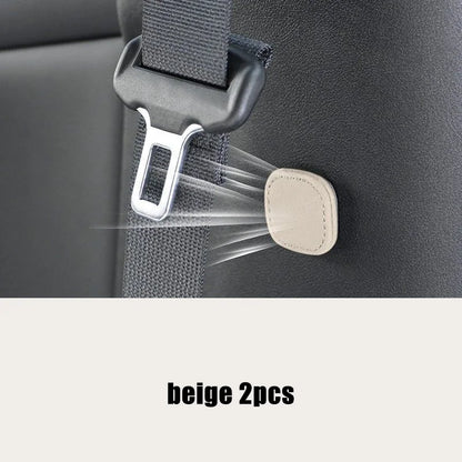 Magnetic Car Seat Belt Holder Fixing Clip Pu Leather Seatbelt Limiter