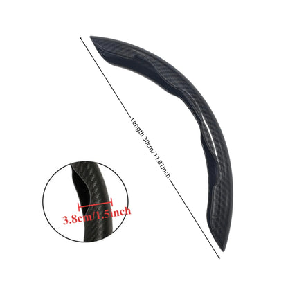 Car Carbon Fiber Pattern Car Steering Wheel Cover Non-slip Card Cover Auto
