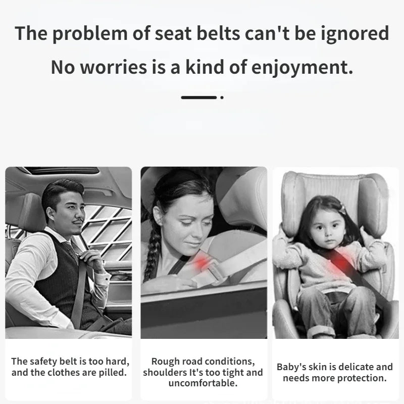 2PCS Car Seat Belt Cover Adjustable Plush Car Safety Belt Cover Shoulder