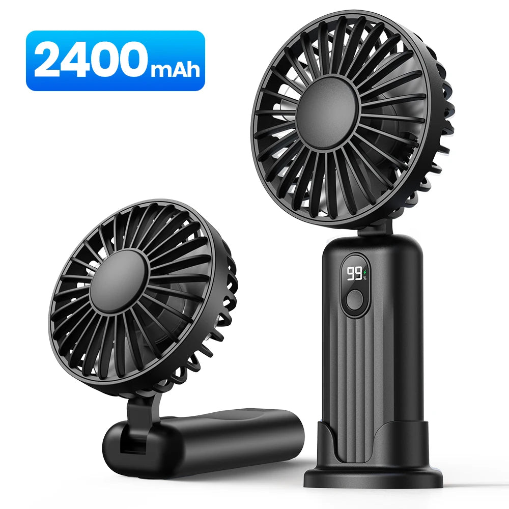 TOPK 5000mah Rechargeable Mini Desk Fan