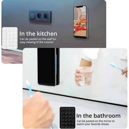 Silicone Suction Phone Holder Mat Multifunctional Cup Wall Stand Square