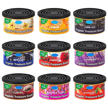 Car Flavoring Perfume Wood Blocks Lavender Bubble Gum Cherry Flavor Cans