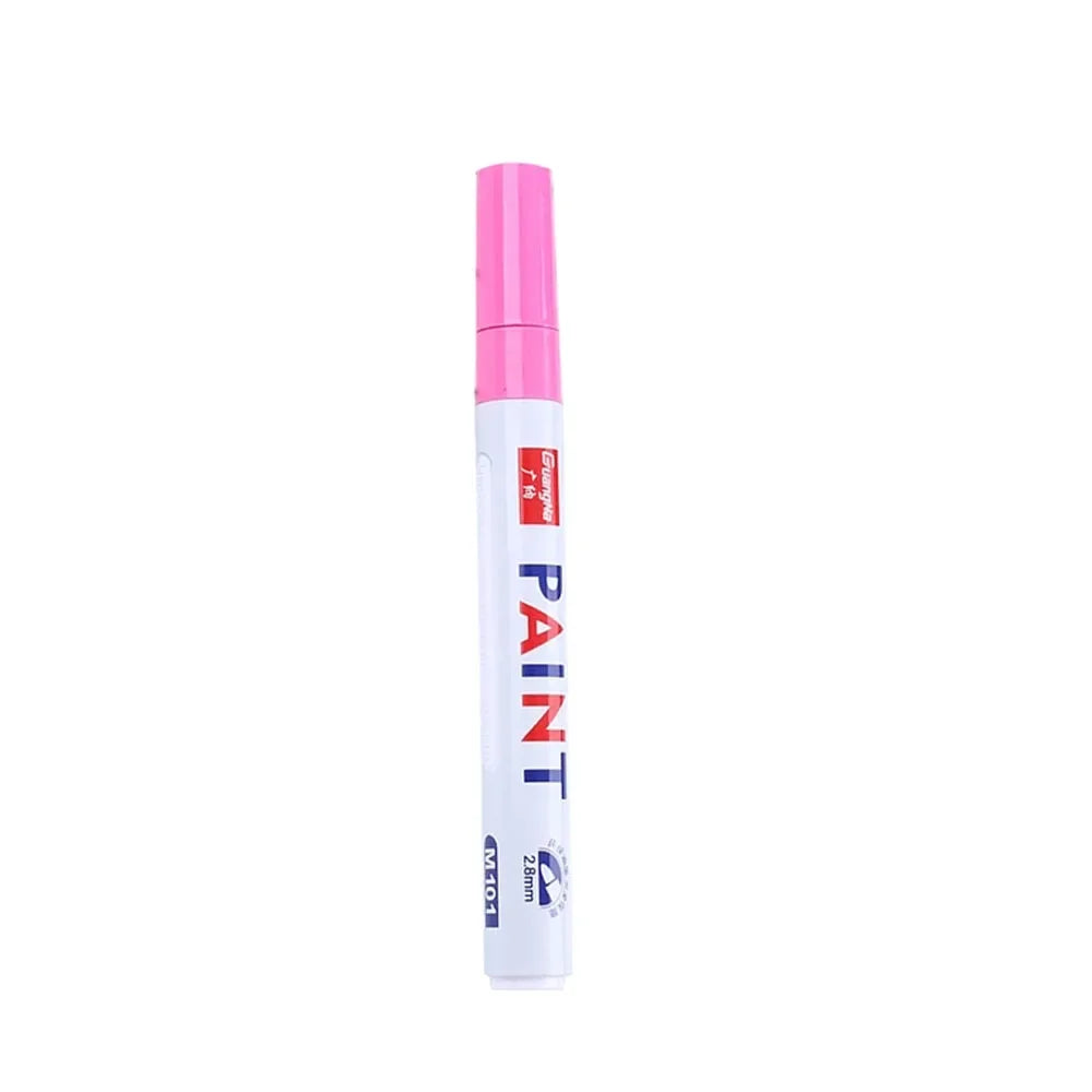 Car Paint Pen Waterproof Car Wheel Tire Oily Painting Mark Pen Auto Rubber