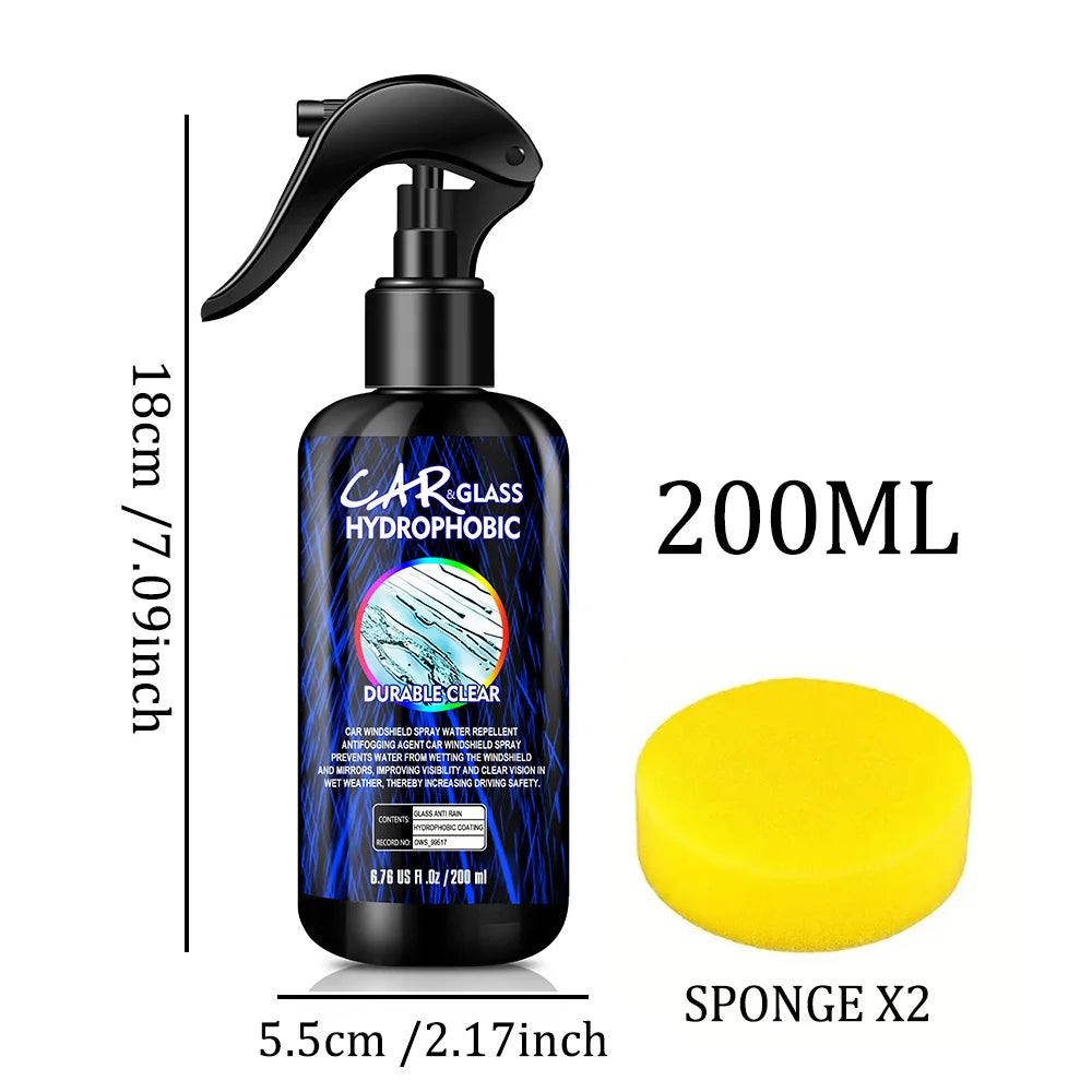 Water Repellent Spray Anti Rain Coating For Cars Glass Hydrophobic