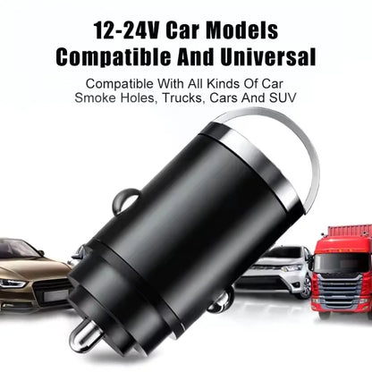 Mini 100W PD QC Pull Ring Fast Charging Car Charger USB C Car Phone Charger