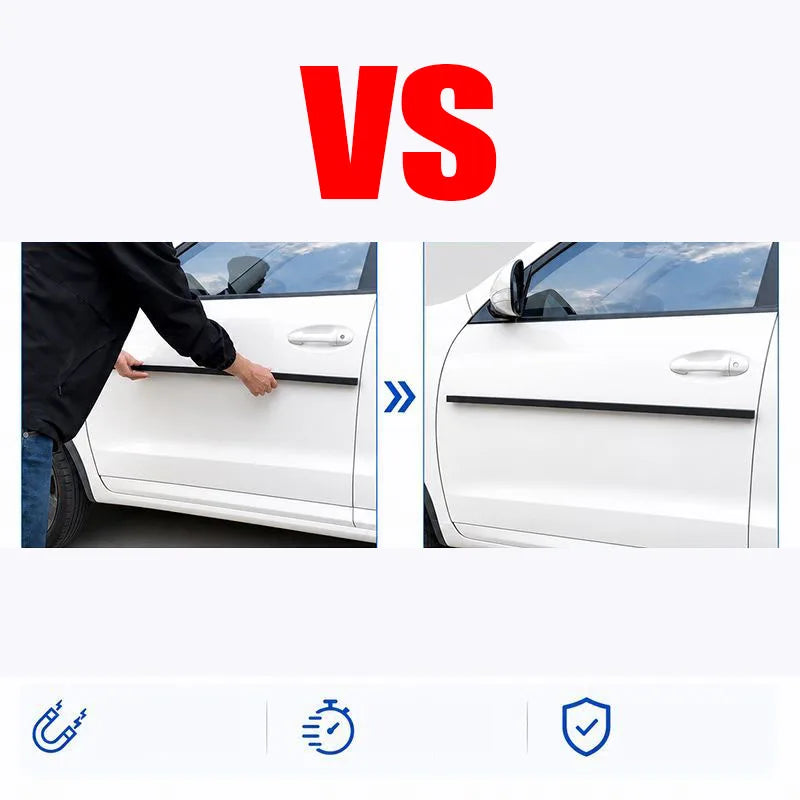 2pcs Magnetic Car Door Edge Guard Strip Anti-Collision Protector Magnetic