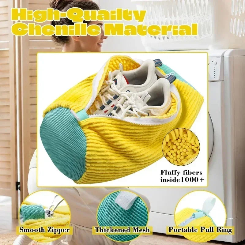 Laundry Bags Shoe Washing Machine Bag-with Zipper Laundry Bag with Rich