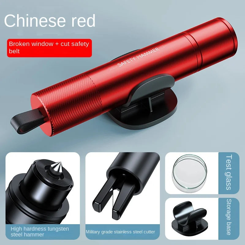 2 In 1 Car Safety Hammer Emergency Glass Breaker Cut The Seat Belt High