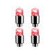 4Pcs Red