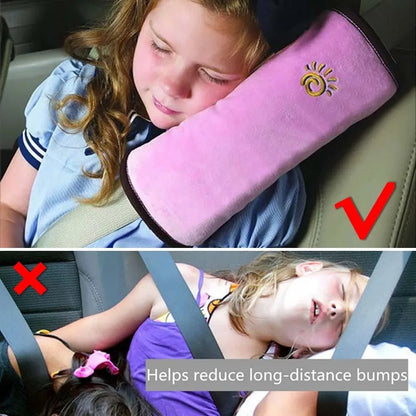 1pc Children Neck Headrest Cushion Car Seat Belts Pillow Kids Shoulder