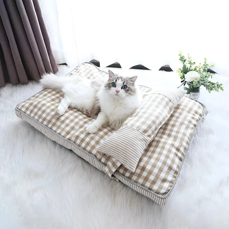 Cat Mat Winter Warm Beds Cats Cushions Kitten Bed Houses Habitats Basket