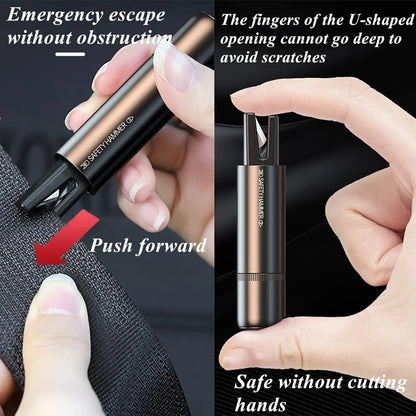 2 In 1 Car Safety Hammer Emergency Glass Breaker Cut The Seat Belt High