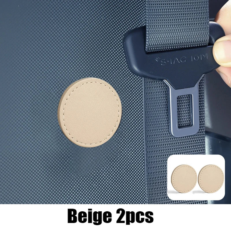 Magnetic Car Seat Belt Holder PU Leather SeatBelt Non-slip Spacing Limiter