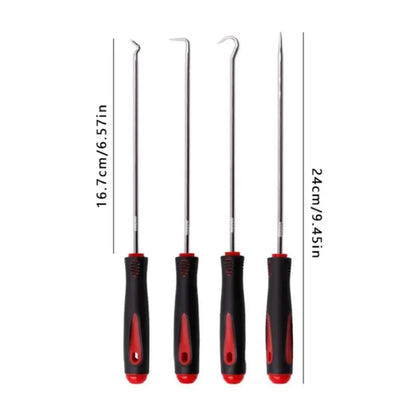 4pcs Pick and Hook Set Car Auto Oil Seal/O-Ring Seal Gasket Pick Hook