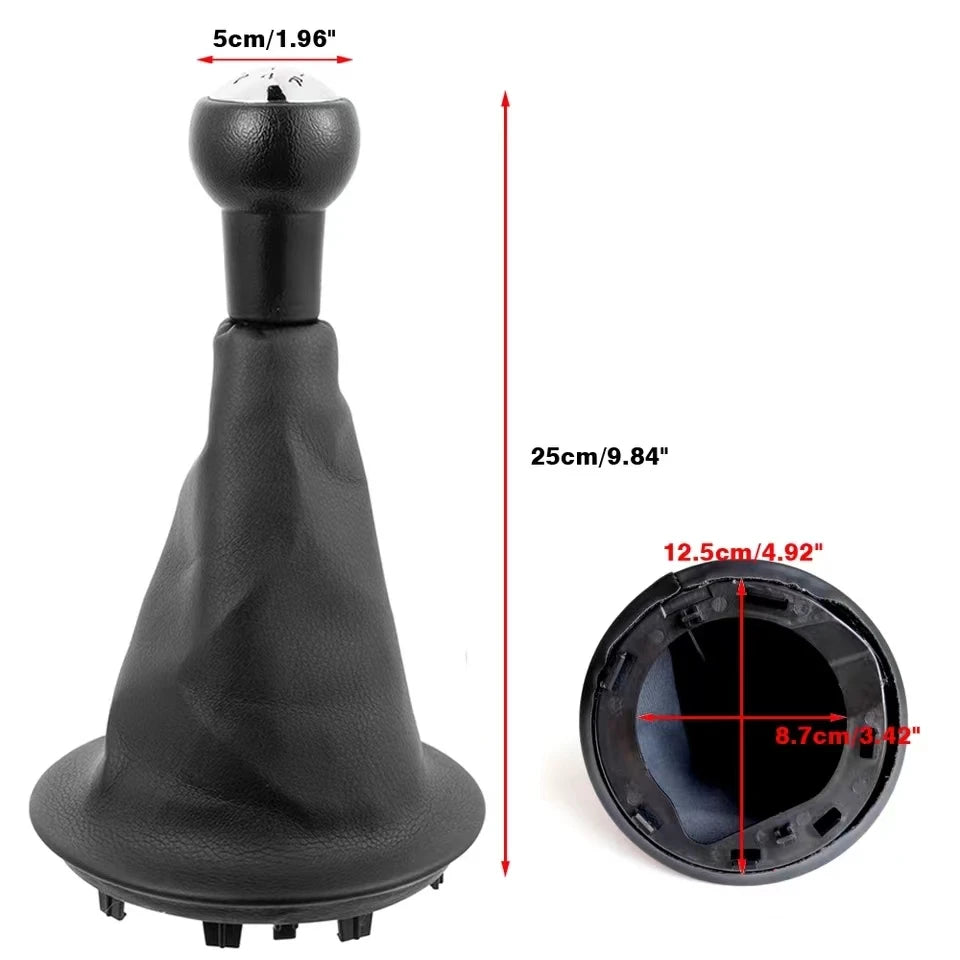 Car Gear Shift Knob With Gaiter Boot Cover For Citroen Berlingo II Peugeot
