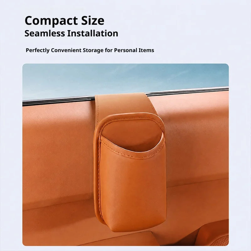 SEAMETAL Car Door Cup Holder Organizer Leather Waterproof Drink Holder