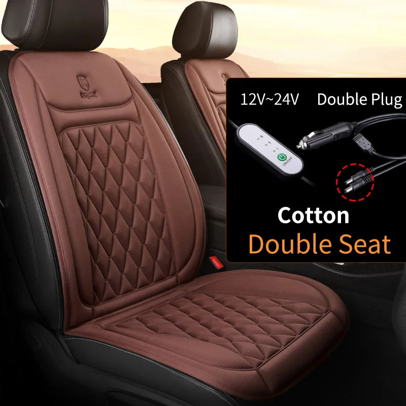 12-24v Heated Car Seat Cover 30' Fast Car Seat Heater Cloth/Flannel Heated