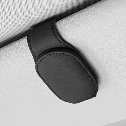 Car Glasses Case Sunglasses Clip Card Ticket Holder Stand Fastener Pen