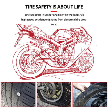 Motorbike TPMS With QC 3.0 Fast Charging USB Output Motorcycle Tire