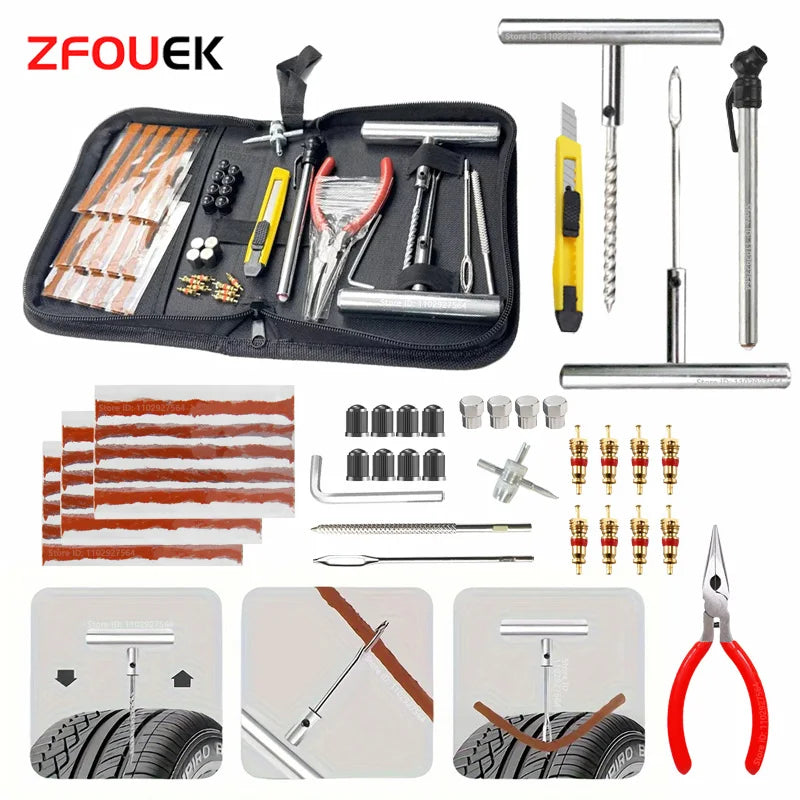ZFOUEK Emergency Tire Repair Kit Car Tire Repair Tool Tire Repair Kit Auto