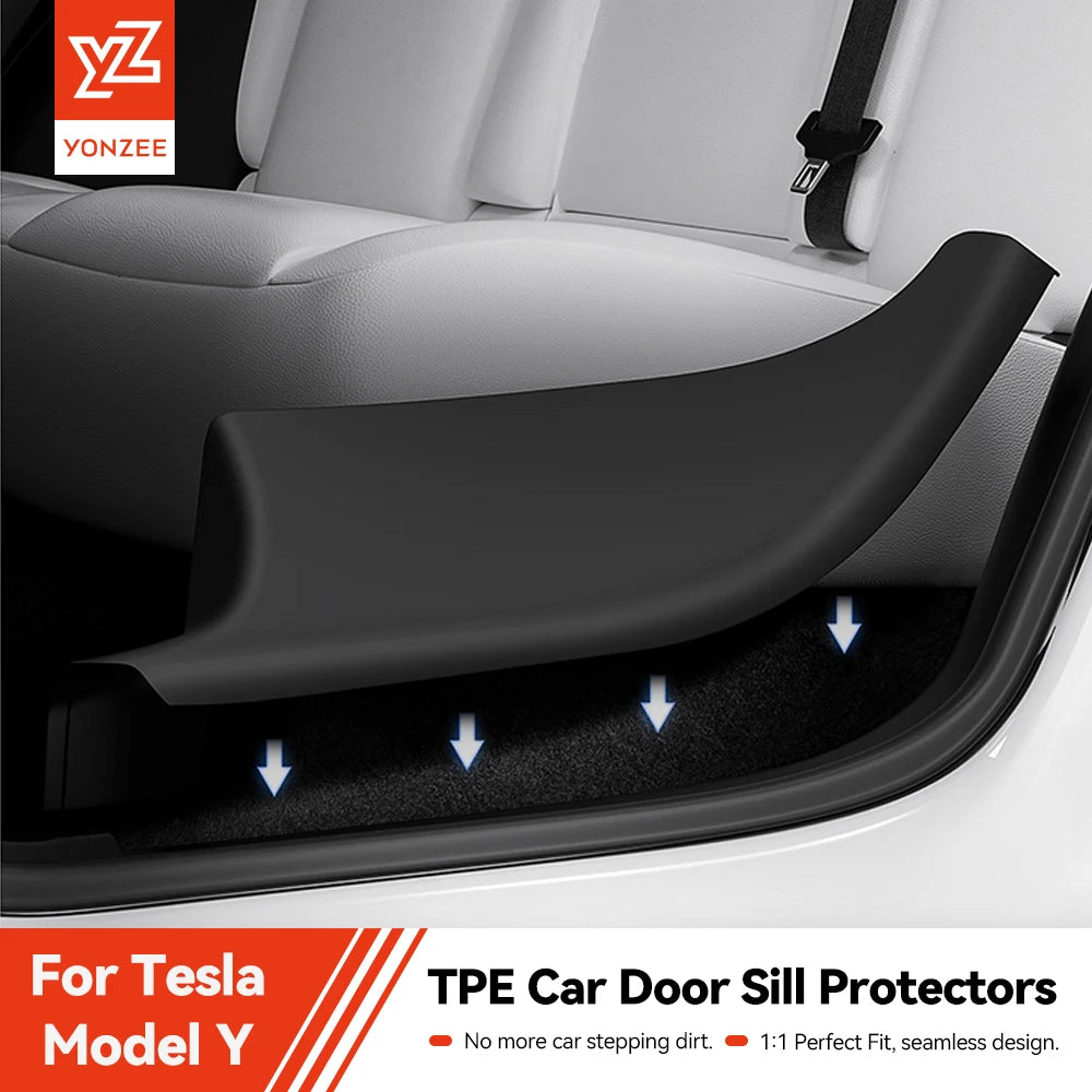 YZ for Tesla Model Y Highland Juniper 2021-2025 rear door sill protection