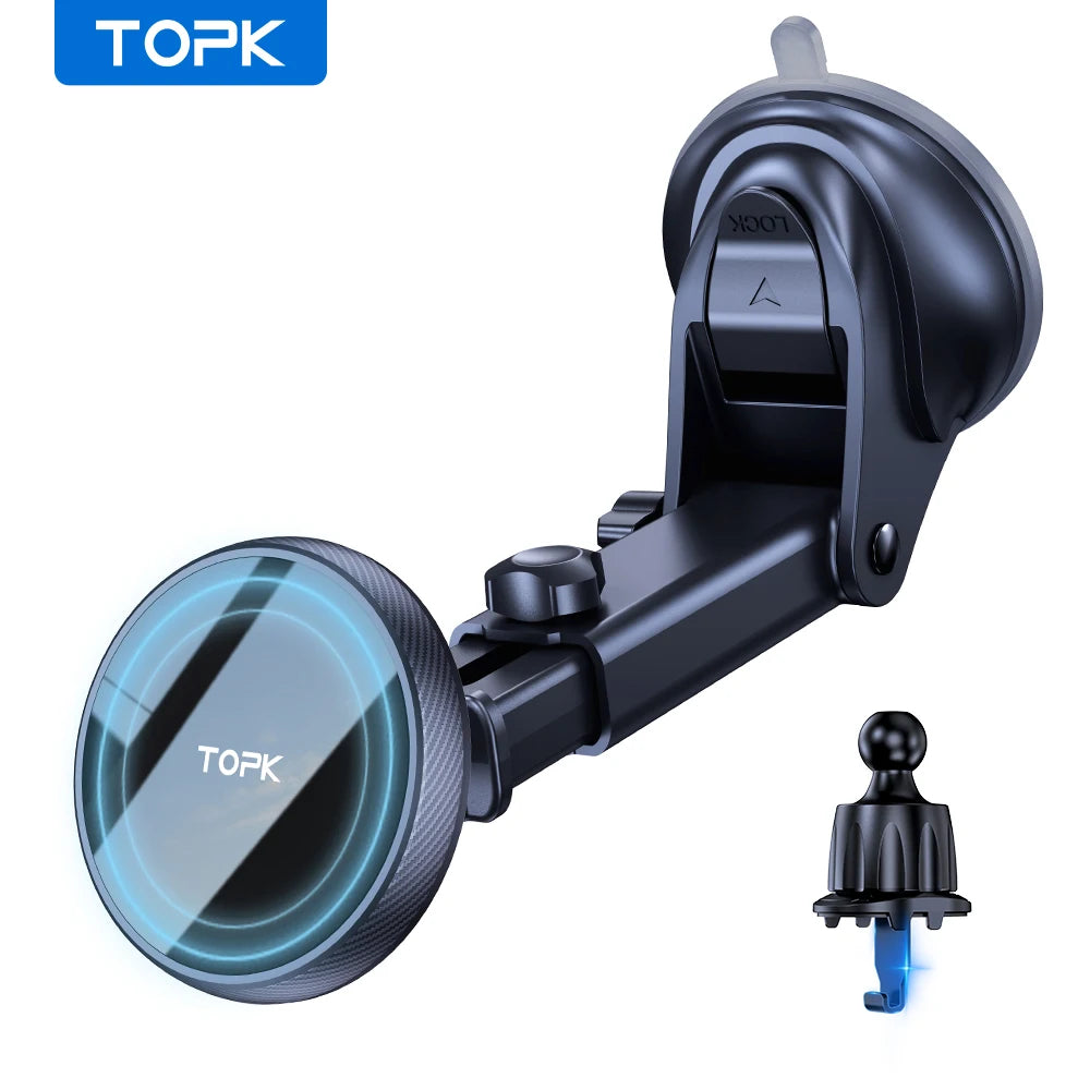 TOPK MagSafe 360° Suction Cup Car Phone Holder