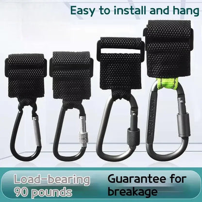 2PCS Heavy Duty Aluminium Alloy Hooks Multi-functional Solid Thick for