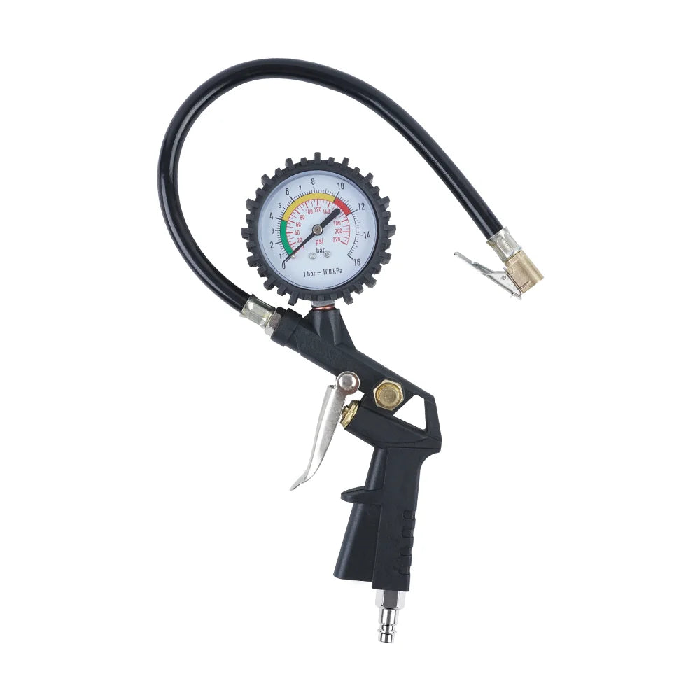 EU Interface Tire Pressure Gauge For Car Motorcycle SUV Inflator Pumps Tire